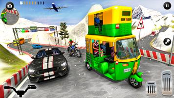 Tuk Tuk Games Rickshaw Driving Affiche
