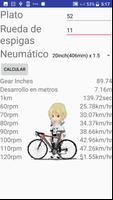calculadora de bicicleta captura de pantalla 1