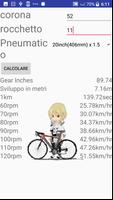 1 Schermata calcolatore della bici