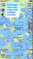 Aqua Map Lacs - Carte de pêche Affiche
