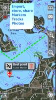 Aqua Map Lacs - Carte de pêche capture d'écran 1