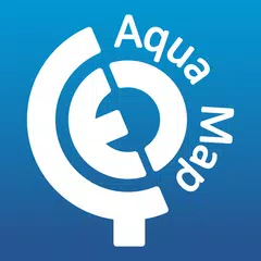 Aqua Map Boating Icon