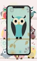 Owl Cartoon Wallpaper capture d'écran 1
