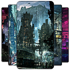 Cyber Futuristic Wallpaper simgesi