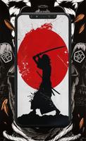 Samurai Wallpaper Affiche