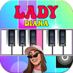 Lady Diana Piano Tiles Game