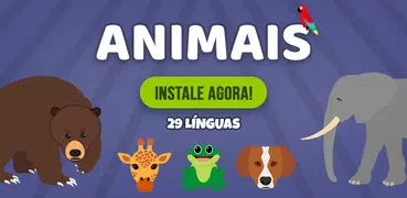 Animais Quiz Multijogador: Aprenda em 29 idiomas