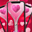 Rose Heart zipper Lock Screen