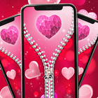 Rose Heart zipper Lock Screen icon