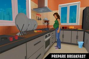 Happy virtual pregnant mom: Mother simulator games โปสเตอร์