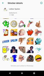 Lekker Spelen Stickers ảnh chụp màn hình 2