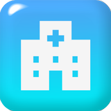 Hospital information map icon