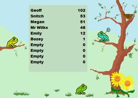 Retro Frog Tree Tennis game capture d'écran 1