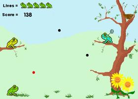 Retro Frog Tree Tennis game capture d'écran 3