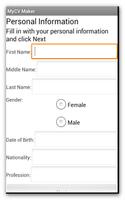 MyCV Maker screenshot 1