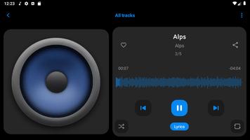 Black Music Player (no ads) تصوير الشاشة 2