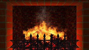 Realistic Fireplace TV الملصق