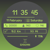 Foggy Glass Digital Watchface APK