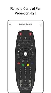 Remote Control Videocon d2h TV capture d'écran 1