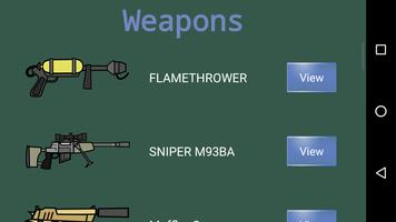 Weapon Doodle Mini Militia 2 Army military guns plakat