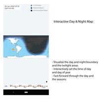 Day & Night Map-poster