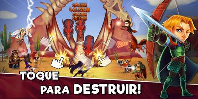 Taps Dragons - Clicker Heróis RPG Idle de Fantasia imagem de tela 1