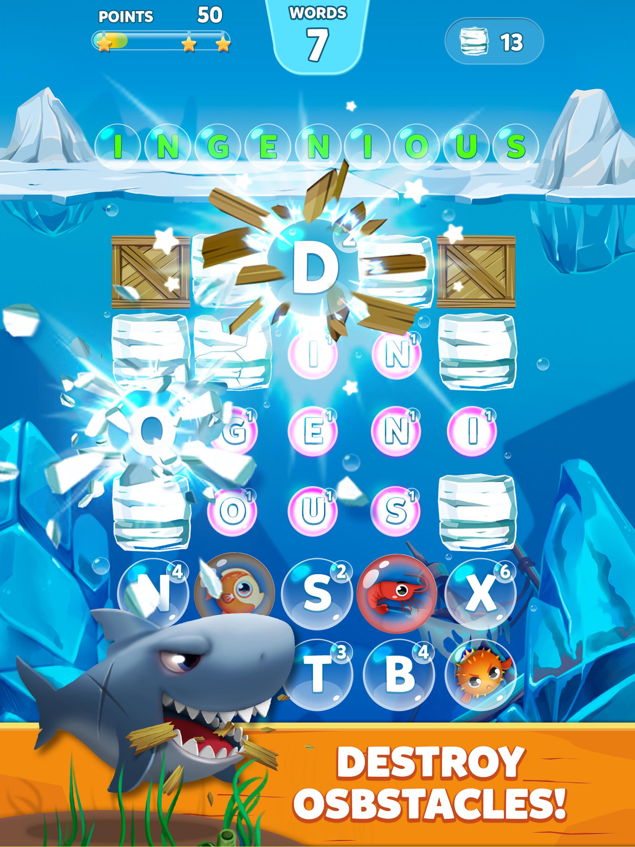 Bubble Words - Word Games Puzzle screenshot 1