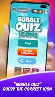 Bubble Quiz Icons plakat