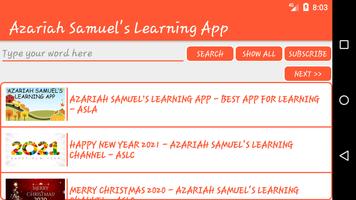 Azariah Samuel Learning App capture d'écran 1
