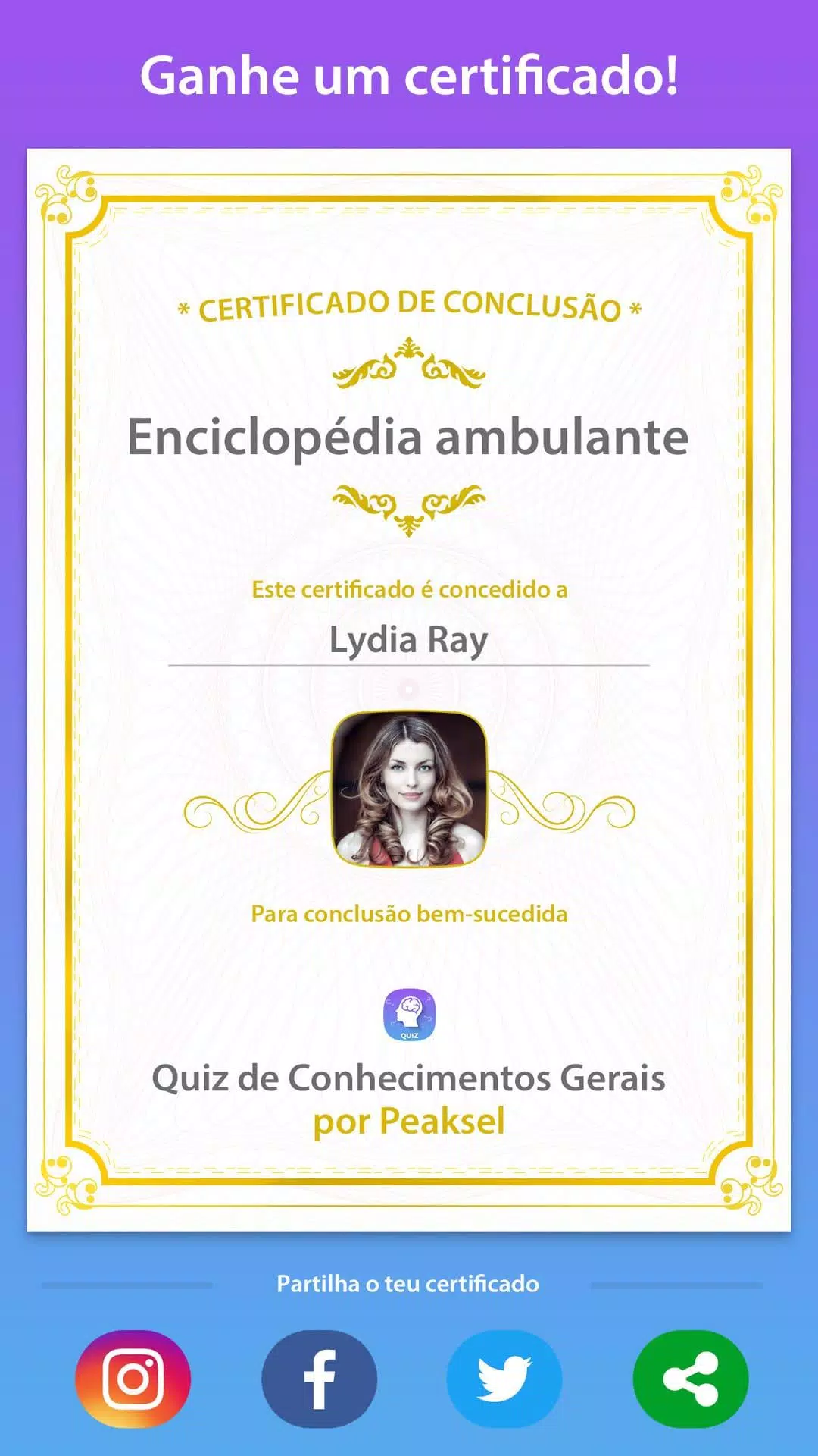 Descarga de APK de Quiz de Conhecimentos Gerais para Android