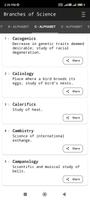 Branches of Science syot layar 1