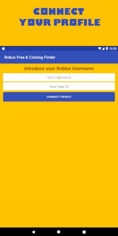 Robux Free Tips And Catalog Items Finder 2018 For Android Apk Download - user id finder roblox