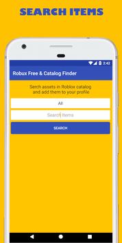 Download Robux Free Tips And Catalog Items Finder 2018 Apk For Android Latest Version - roblox catalog items free