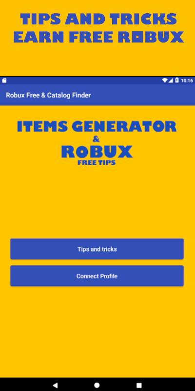 Robux Free Tips And Catalog Items Finder 2018 For Android Apk