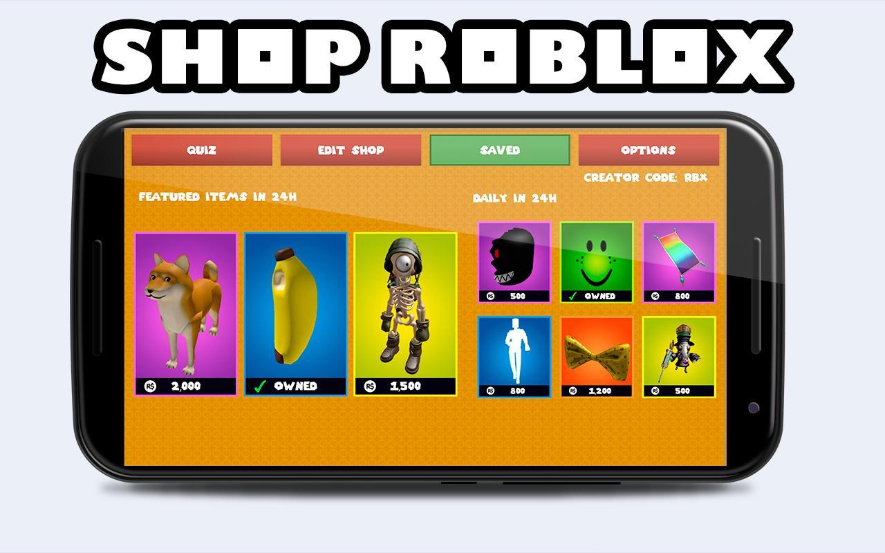 Make Master Shop For Roblox For Android Apk Download - roblox quiz apk