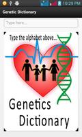 Genetics Dictionary Affiche