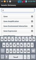 Genetics Dictionary capture d'écran 1