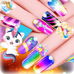 Unicorn Acrylic Nails Makeover icon