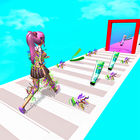 Hair Take Off Run Challenge 3D ícone