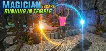 Magician Escape Running in Temple