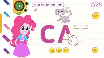 Pinkie Pie ABC Kids Alphabet Tracing скриншот 3