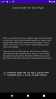 Gesture Suite Run Task Plugin capture d'écran 1