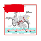 Diagramme de moto électrique icône