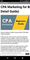Ultimate CPA Marketing Guide for Beginners Affiche
