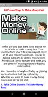 20 Proven Ways to Make Money F poster