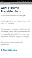 20 Work From Home Job Ideas screenshot 1