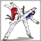 Movimiento de taekwondo icono