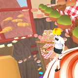 Bakery shop and bread parkour icon