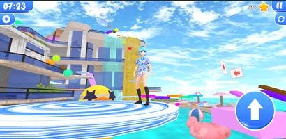 Swimming Pool Anime Parkour poster