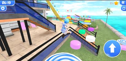 Swimming Pool Anime Parkour screenshot 3